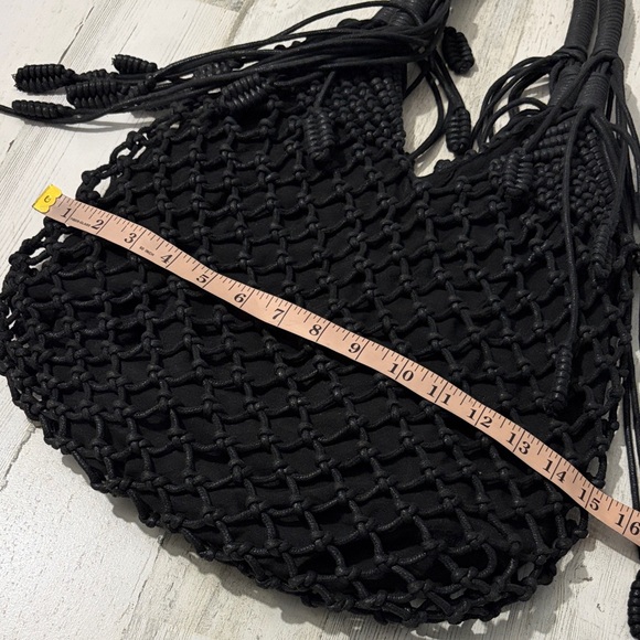 Monserat De Lucca Black Knotted Shoulder Bag - Picture 11 of 13